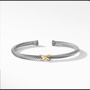 David Yurman X Bracelet with Gold